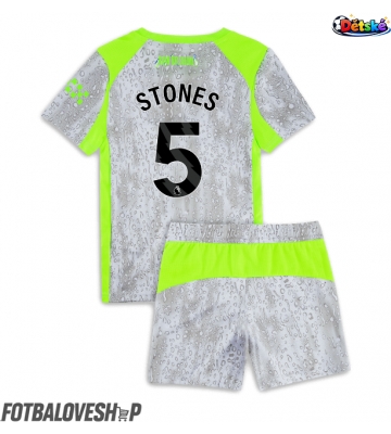 Manchester City John Stones #5 Dětské Alternativní Dres 2025-26 Krátký Rukáv (+ trenýrky)